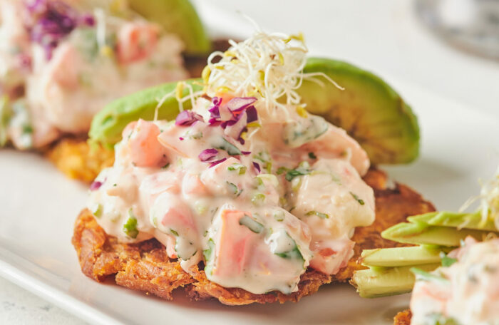 Avo shrimp toast