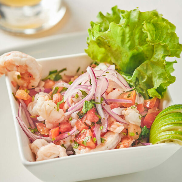 ceviche clásico de camarones