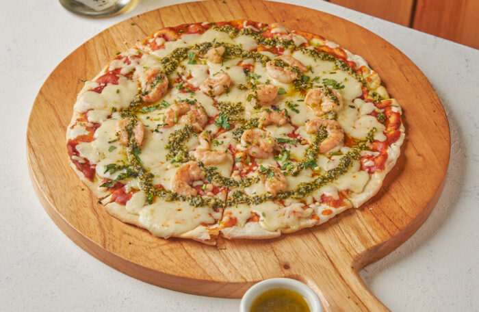 Shrimp paradise pizza