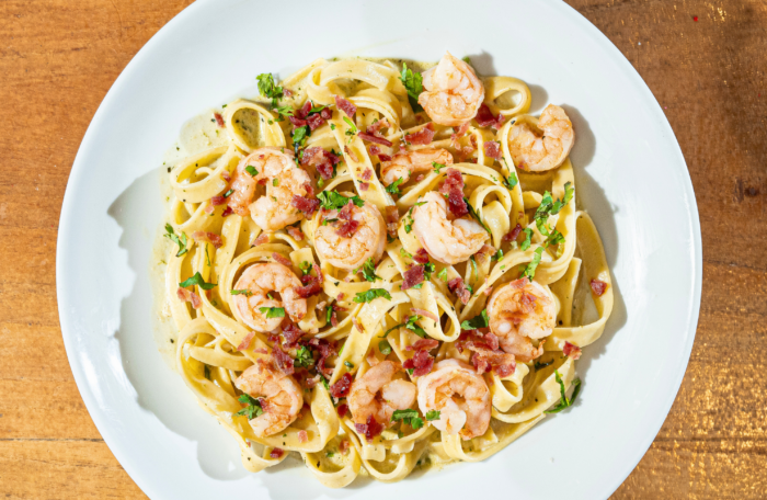 Bacon Shrimp Pasta